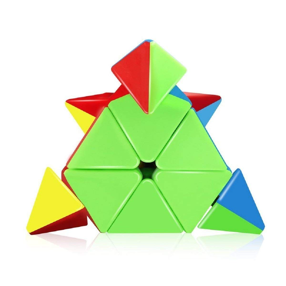 Pyraminx Speed Triangle Cube with Spring and Steel Ball Technology