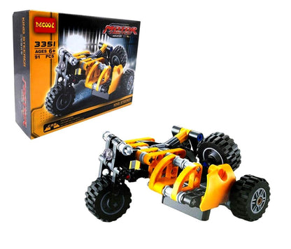 Decool 3351 Motor Tricycle Exploiter 91 Pieces ABS Plastic Building Block Sets Toys  (Multicolor)