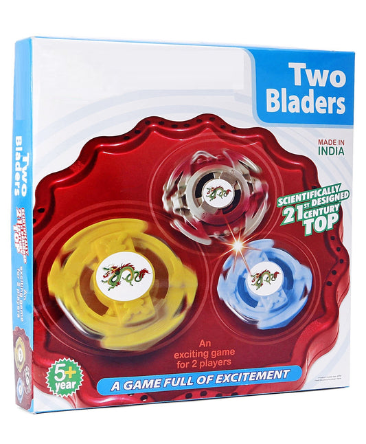 AZi® Two Bladers Bae-Blade with 1 Stadium | 2 Tops | 2 Holders & Rip Cords - Multicolor