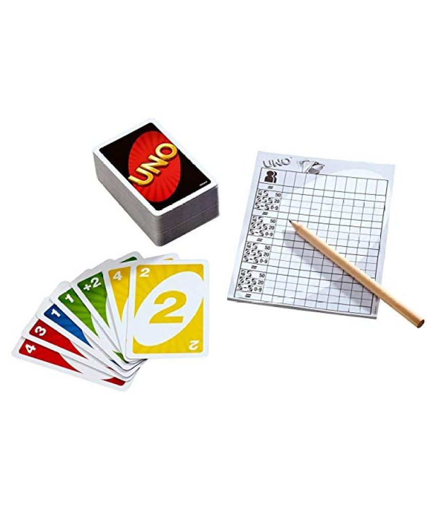 Card Game Set -108 U-NO Cards with Tin Box  (Multicolor)