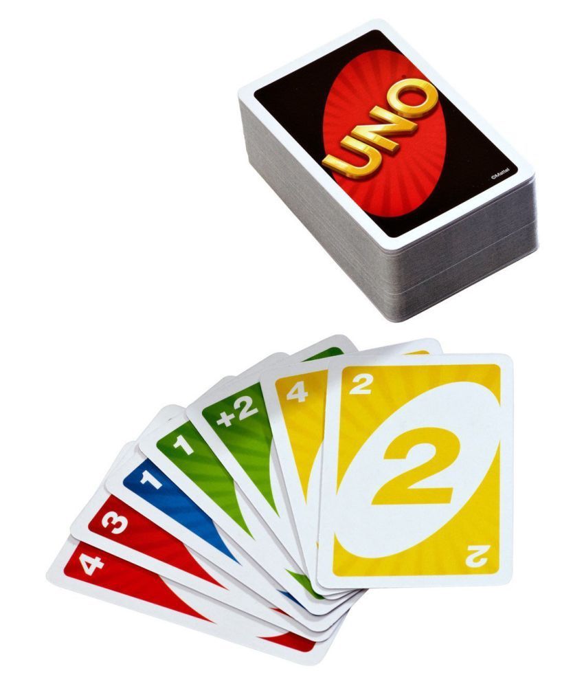 Card Game Set -108 U-NO Cards with Tin Box  (Multicolor)