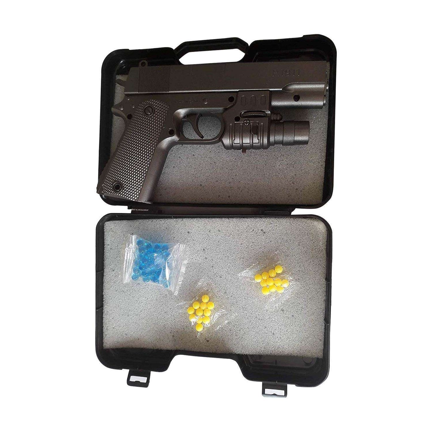 AZi Toys 2 in 1 Water Bullet Gun with Water Ball & 6 mm BB Bullets Guns & Darts (Black)