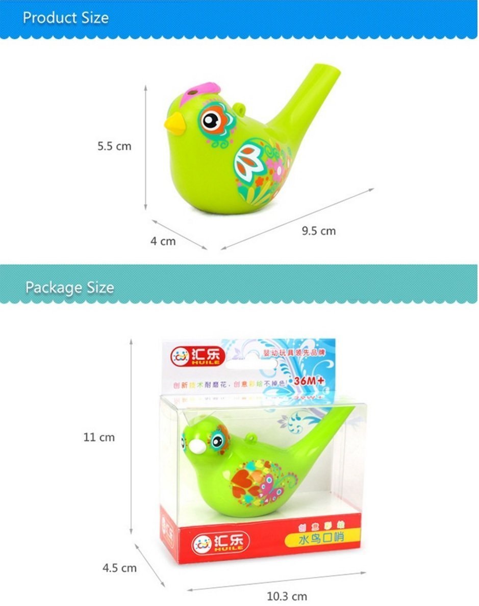 AZi® Cute Bird Bath time Musical Toy Whistle for Kids, Water & Bath Play Fun, Beautiful, Voice Changing Cute, Safe Color as per Stock(1 Piece)